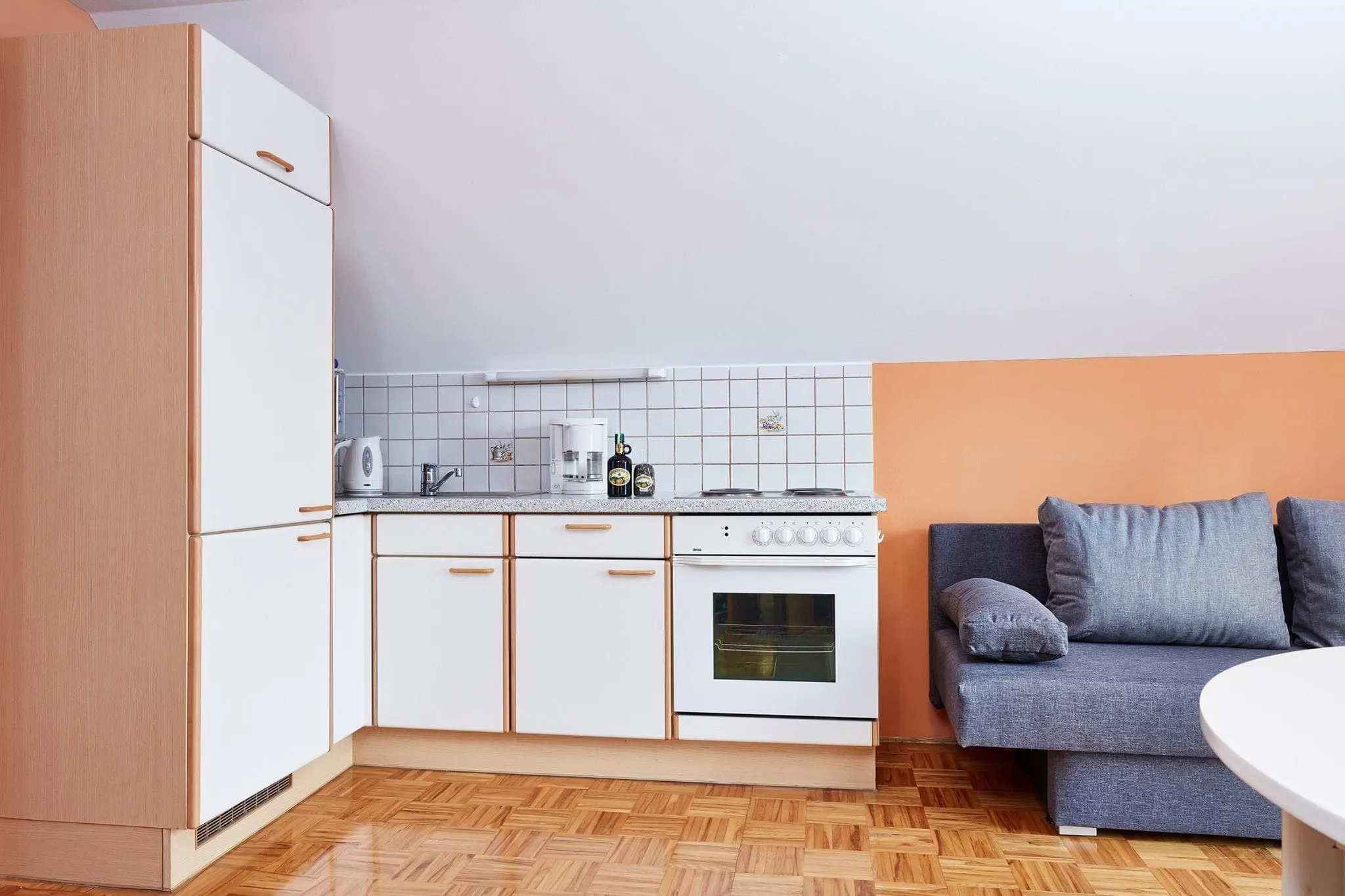 Küchenzeile der Ferienwohnung Vier