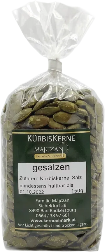 300-g-Beutel geröstete Knabberkerne vom Ferien- und Kürbishof Majczan